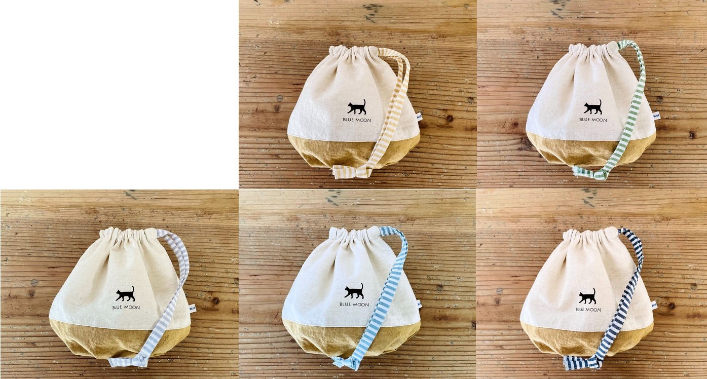 海のくり巾着3色の画像