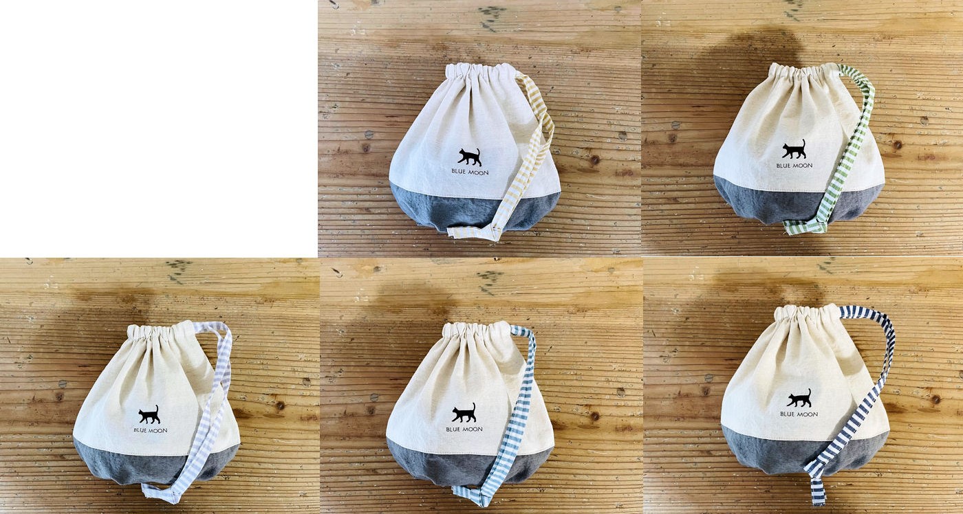 海のくり巾着3色の画像