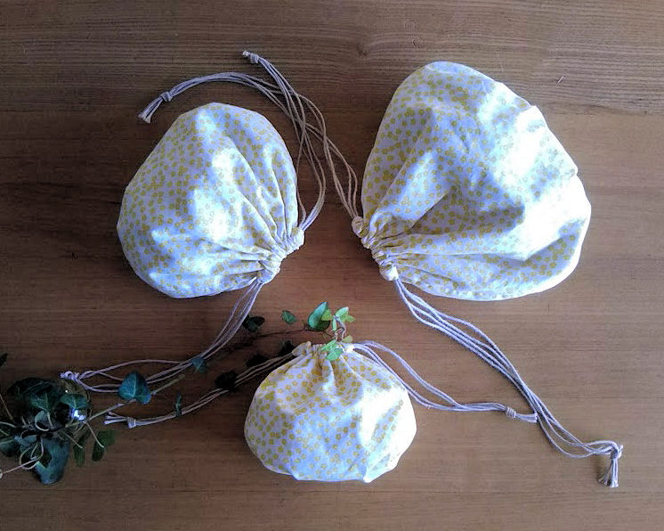 海のくり巾着サイズ比較